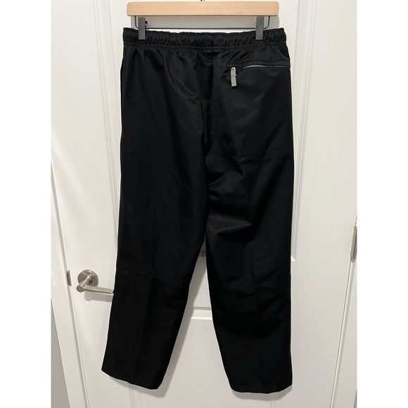 Nike Golf Pants Mens S Black Storm Fit Rain Waterproof Golf Golfing Ankle Zip - Picture 2 of 8